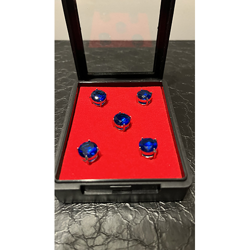 Blue Crystal Brooch